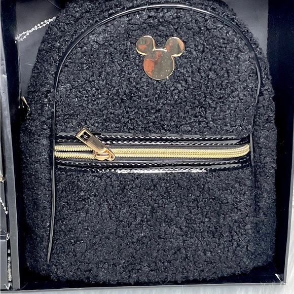 Black Mickey Mouse Backpack, Wallet + Keychain - New - Picture 2 of 7